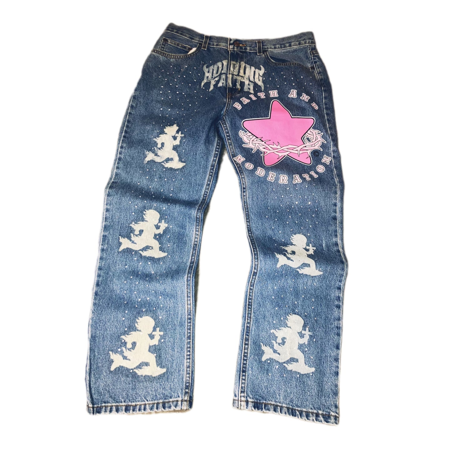 Holding Faith - Custom Jeans