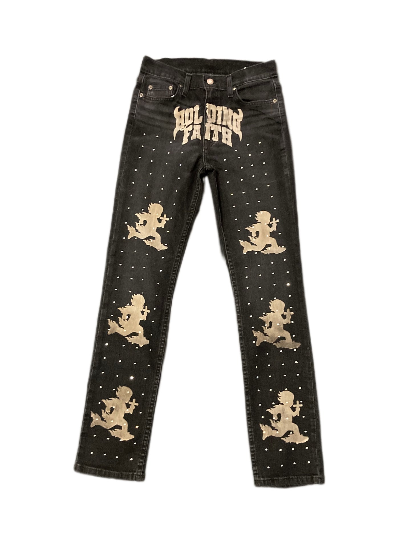 Holding Faith - Custom Jeans