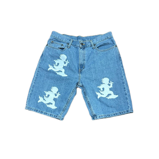 Holding Faith - Screen printed Jorts